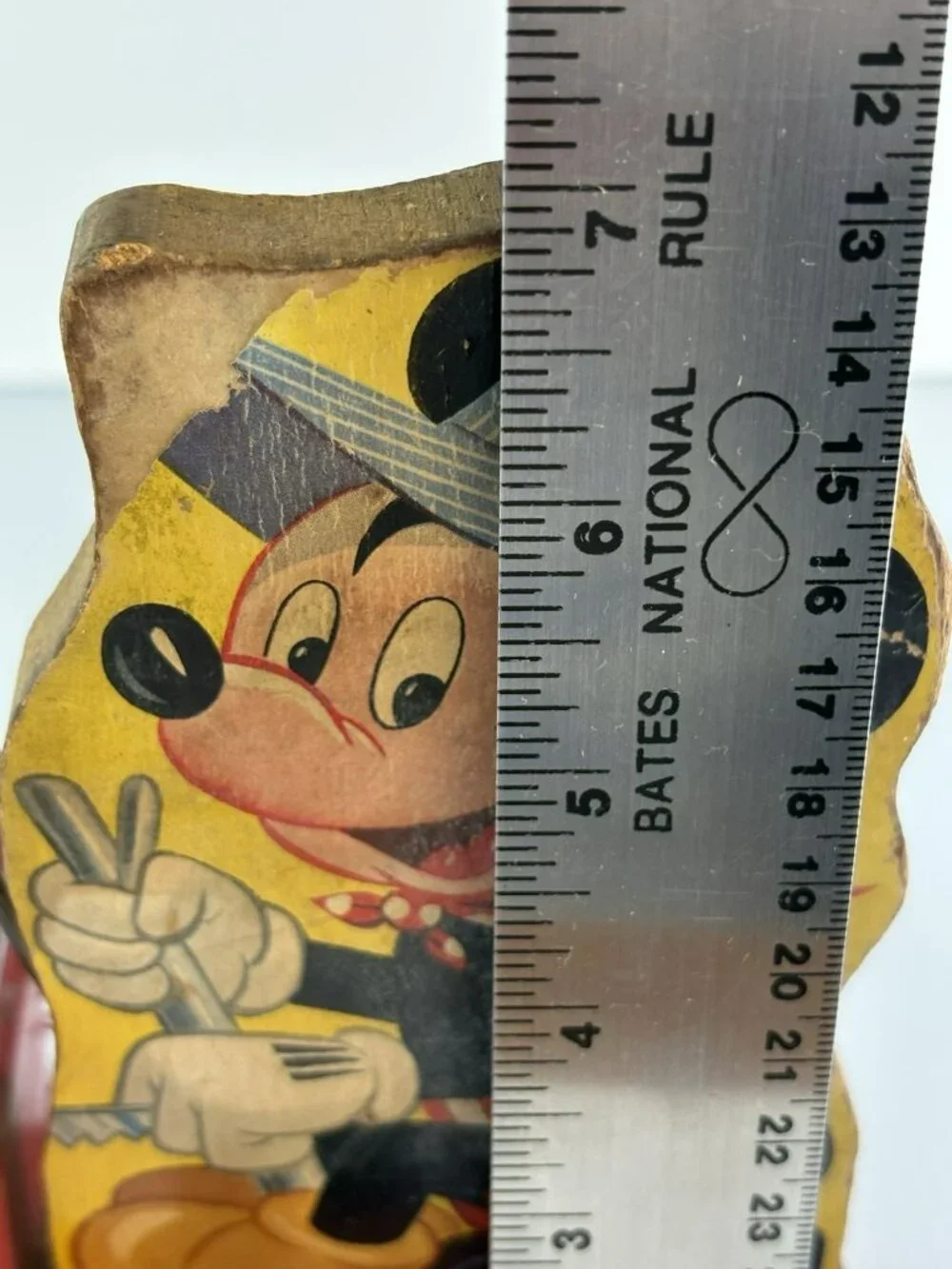 MICKEY MOUSE PULL TOY Train Engineer No. 485 Choo Choo Antique Fisher Price